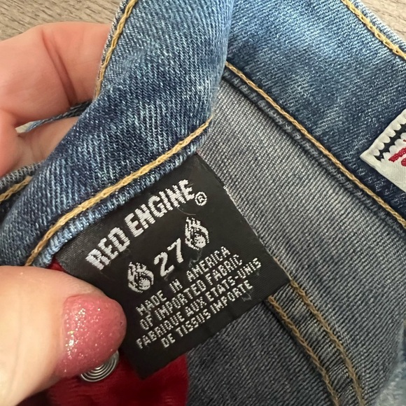 Red Engine Mid-rise Boot Cut Jeans 27 - Picture 4 of 7